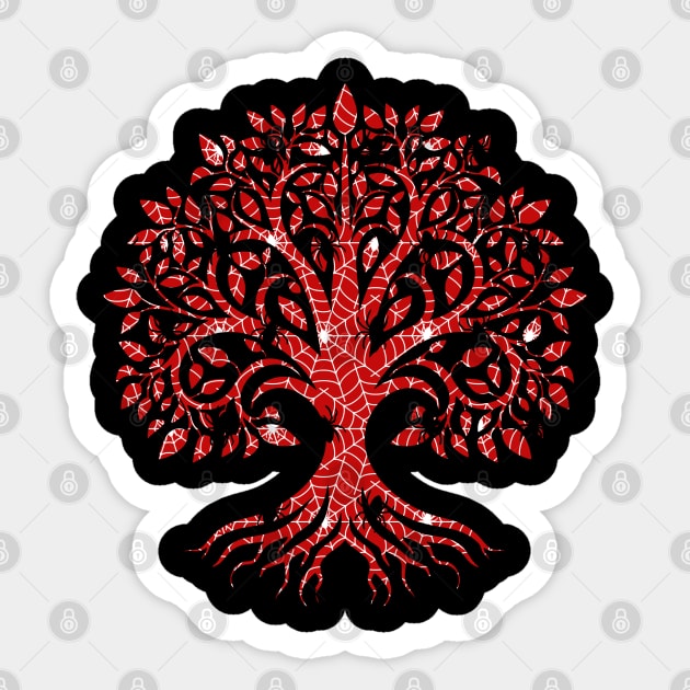 Spider Web Tree Sticker by KayBee Gift Shop